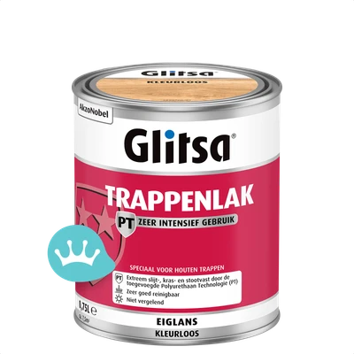 Glitsa Trappenlak PT Eiglans Kleurloos 750 mililiter packshot