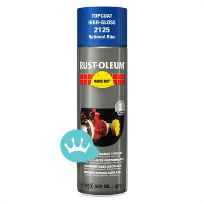 Rust Oleum Hard Hat Deklaag Nationaalblauw 2125 500 mililiter packshot