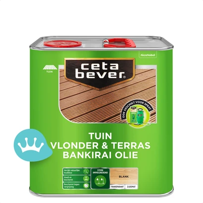 Ceta Bever Vlonder En Terras Bankirai Olie Uv Proof Kleurloos 2,5 liter packshot