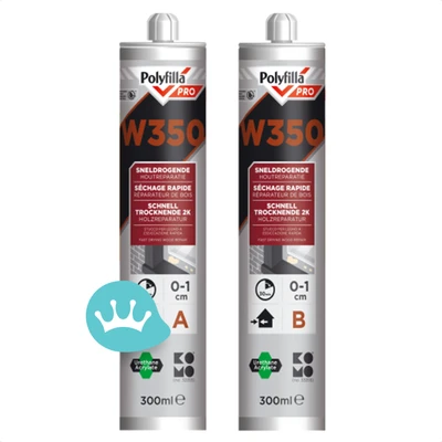 Polyfilla Pro W350 Sneldrogende Houtreparatie 300mililiterpackshot