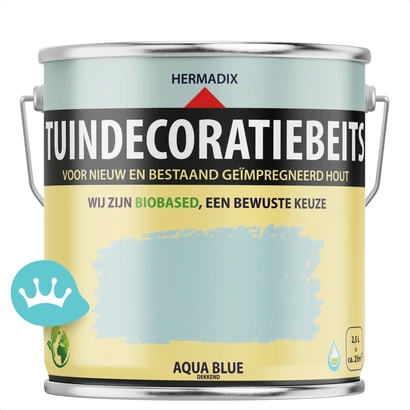 Hermadix Tuindecoratiebeits Aqua Blue 2,5 liter packshot