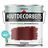 Hermadix Houtdecor Verfbeits Dekkend Wijn Rood 2,5 liter packshot