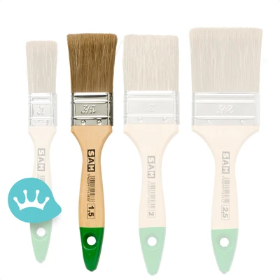 Sam Platte Beits Kwast S159 1,5 Inch (38 Mm Breed)