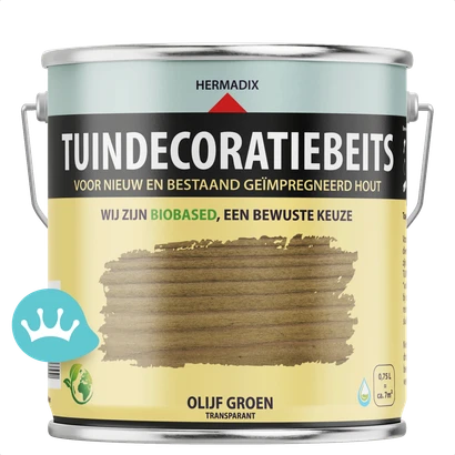 Hermadix Tuindecoratiebeits Olijf Groen 2,5 liter packshot