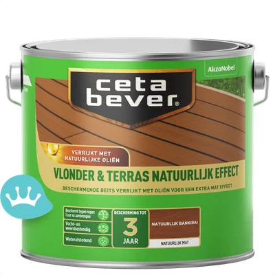 CetaBever Vlonder Terras Natuurlijk Effect Bankirai 2,5 liter packshot
