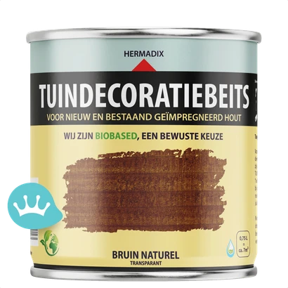 Hermadix Tuindecoratiebeits Bruin Naturel 750 mililiter packshot