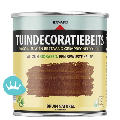 Hermadix Tuindecoratiebeits Bruin Naturel 750 mililiter packshot
