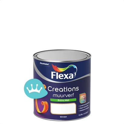 Flexa Creations Muurverf Extra Mat Mengkleur 250 mililiter tot juni 2023 packshot