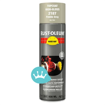 Rust Oleum Hard Hat Deklaag Steengrijs 2187 Ral 7032 500 Ml packshot