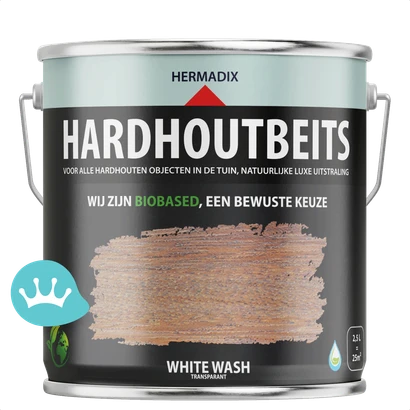 Hermadix Hardhoutbeits White Wash 2,5 liter packshot