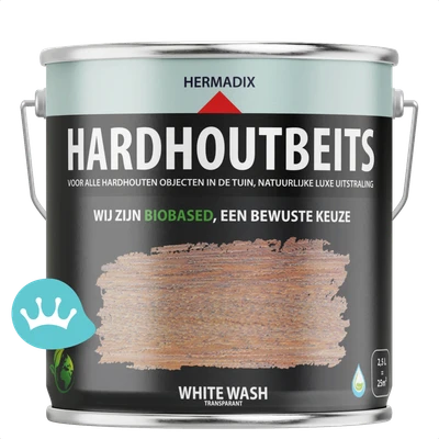 Hermadix Hardhoutbeits White Wash 2,5 liter packshot