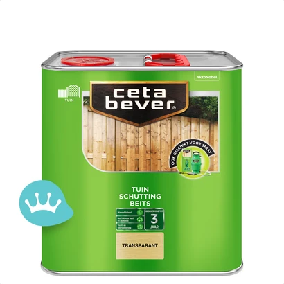 CetaBever Schuttingbeits Transparant 2,5 liter packshot