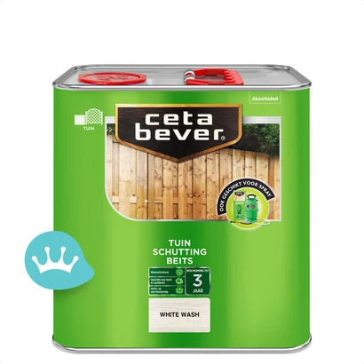 CetaBever Schuttingbeits White Wash 2,5 liter packshot