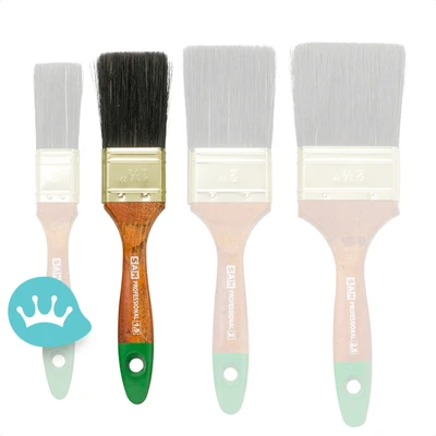 Sam Pro Platte Beits Kwast S133 1,5 Inch (38 Mm Breed)