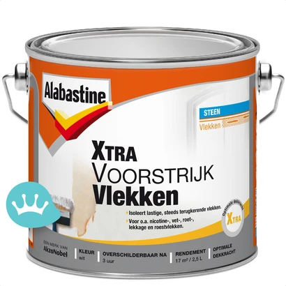 Alabastine Xtra Voorstrijk Vlekken Wit 2,5 liter packshot