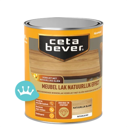 CetaBever Meubellak Natuurlijk Effect Blank 750 mililiter packshot