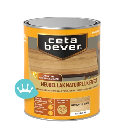 CetaBever Meubellak Natuurlijk Effect Blank 750 mililiter packshot