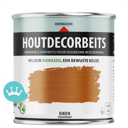 Hermadix Houtdecorbeits Transparant Eiken 750 mililiter packshot