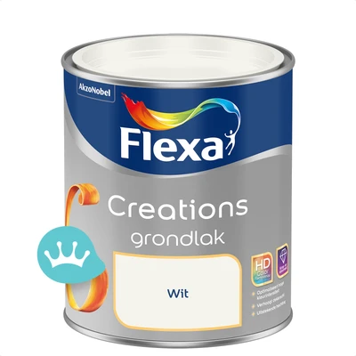Flexa Creations Grondlak Wit 750 mililiter packshot