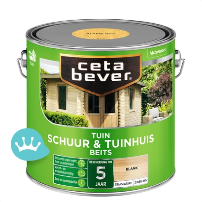 CetaBever Transparant Schuur En Tuinhuis Beits 003 Blank 2,5 liter packshot