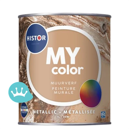 Histor My Color Muurverf Metallic Mengkleur 1 liter packshot