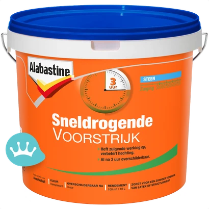 Alabastine Voorstrijk Sneldrogend Transparant 10 liter packshot