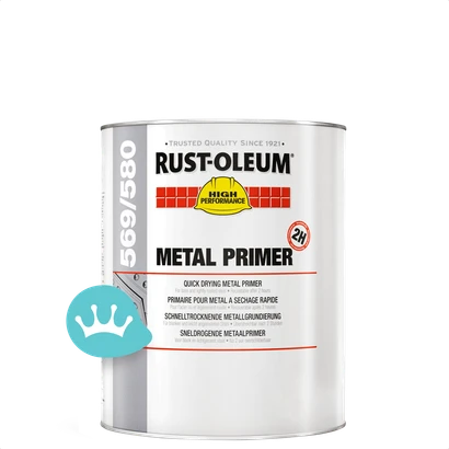 Rust Oleum 569 Sneldrogende Metaalprimer Lichtgrijs (ral 7035) 1 liter packshot