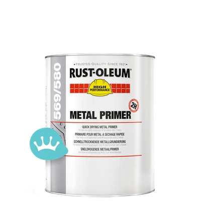 Rust Oleum 569 Sneldrogende Metaalprimer Lichtgrijs (ral 7035) 1 liter packshot