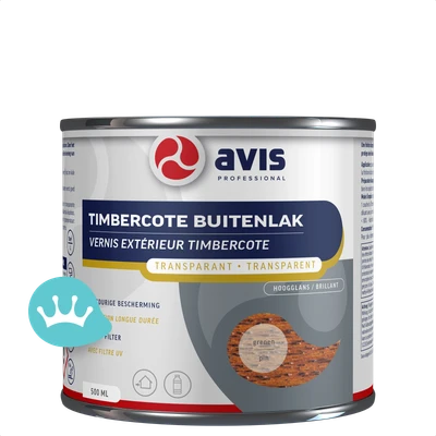 Avis Timbercote Buitenlak Transparant Grenen Hoogglans 500 mililiter Nieuw packshot