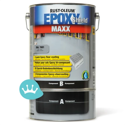 Rust Oleum Epoxyshield Maxx Staalgrijs Ral 7001 5 liter packshot
