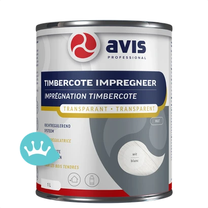 Avis Timbercote Impregneer Transparant Wit Mat 1000 mililiter Nieuw packshot