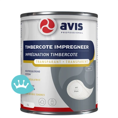 Avis Timbercote Impregneer Transparant Wit Mat 1000 mililiter Nieuw packshot