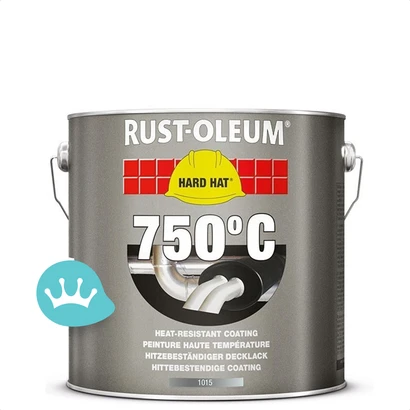 Rust Oleum Hard Hat Deklagen Hittebestendig Aluminium 2,5 liter packshot