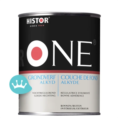 One by Histor Grondverf Alkyd Mengkleur 1 liter packshot
