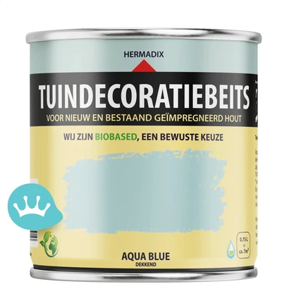 Hermadix Tuindecoratiebeits Aqua Blue 750 mililiter packshot