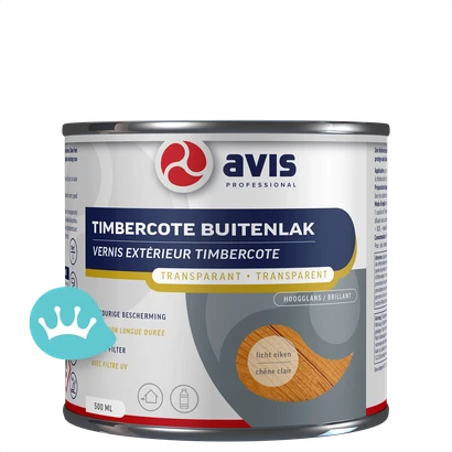 Avis Timbercote Buitenlak Transparant Licht Eiken Hoogglans 500 mililiter Nieuw packshot