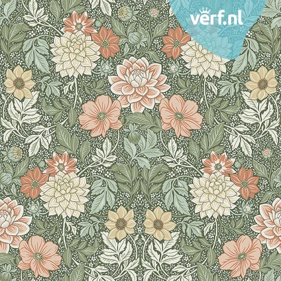 Borastapeter Falsterbo Iii Dahlia Garden 7666