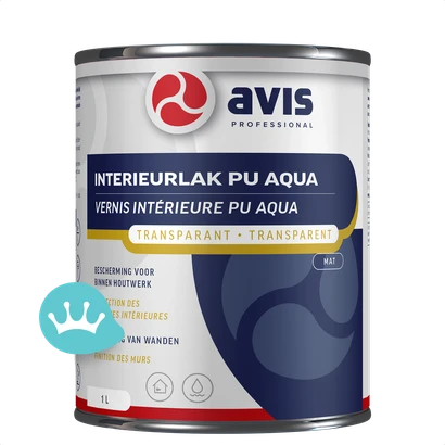 Avis Interieurlak Pu Aqua Transparant Mat 1000mililiterNieuw packshot