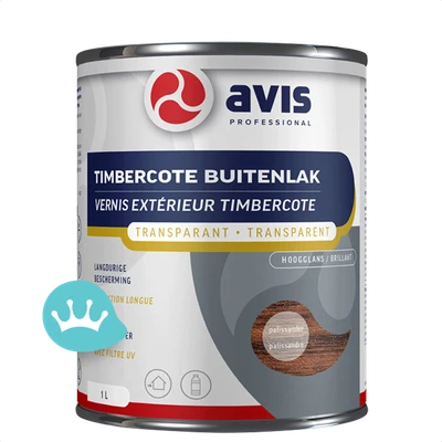 Avis Professional Timbercote Buitenlak Transparant Palissander Hoogglans 1 liter packshot