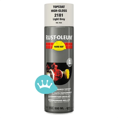 Rust Oleum Hard Hat Deklaag Lichtgrijs 2181 Ral 7035 500 mililiter packshot