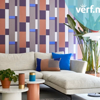 Hooked on Walls Tinted Tiles Opulent 29000 Metallic Flakes Sfeerafbeelding