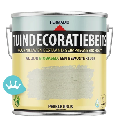 Hermadix Tuindecoratiebeits Pebble Grijs 2,5 liter packshot