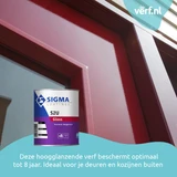 Deze hoogglanzende verf beschermt optimaal tot 8 jaar. Ideaal voor je deuren en kozijnen buiten.