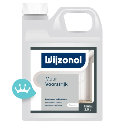 Wijzonol Muurvoorstrijk Blank 2,5 liter packshot