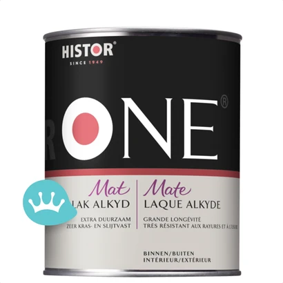 One by Histor Lak Mat Alkyd Mengkleur 1 liter packshot