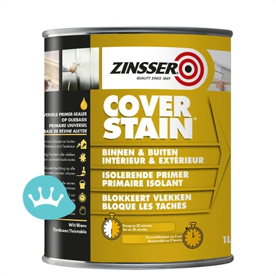Zinsser Cover Stain Wit 1 liter packshot