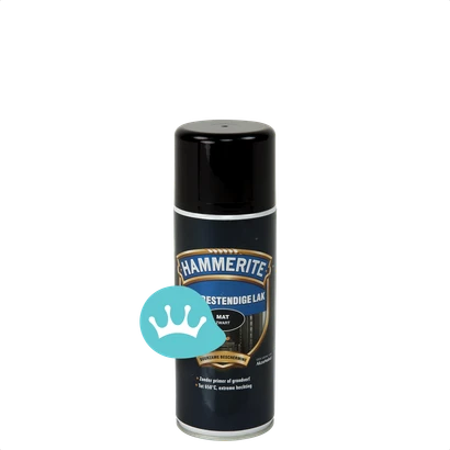 Hammerite Hitte Bestendige Lak Mat Zwart 400 mililiter packshot