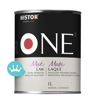 One by Histor Lak Mat Acryl Mengkleur 1 liter packshot