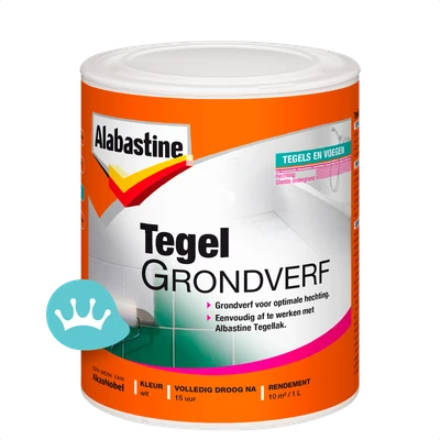 Alabastine Tegel Grondverf Wit 1 liter packshot