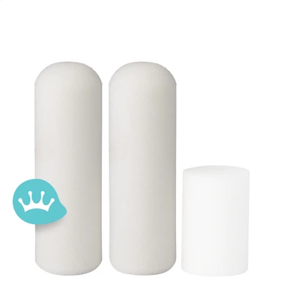 Sam Lakroller Schuim Afgerond Model 10 centimeter 2 Stuks